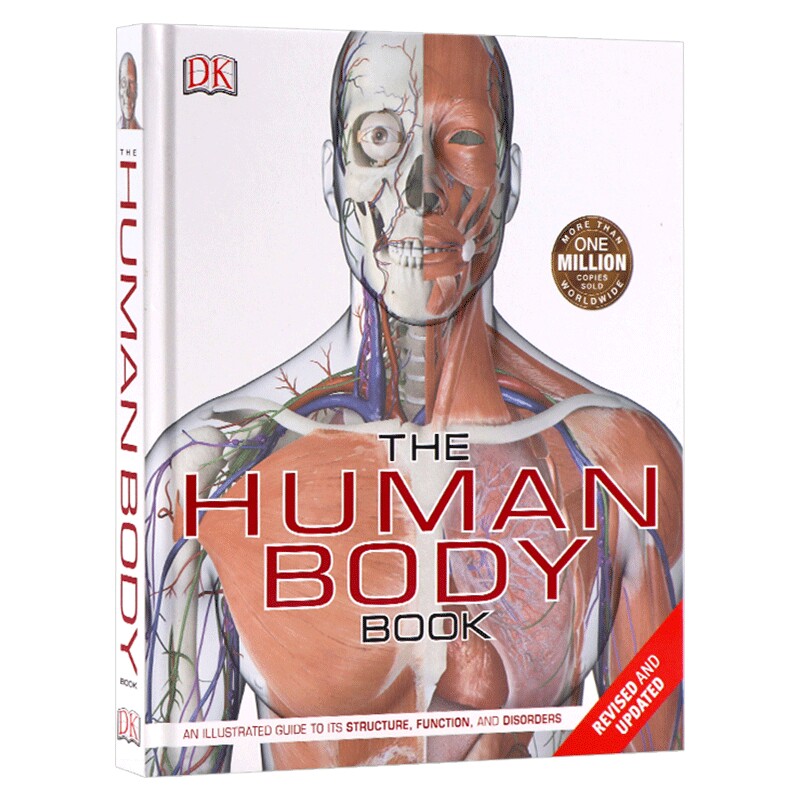 DK人体百科 英文原版 精装 The Human Body Book 人体骨骼肌肉系统运作全方面知识 DK科普图解百科 精装 英文版 进口原版英语书籍