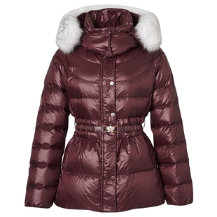 【商场同款】Lakoradior拉珂蒂名媛减龄秋25冬新款毛领收腰羽绒服