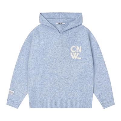 CNW陈伟霆羊毛混纺连帽毛衣