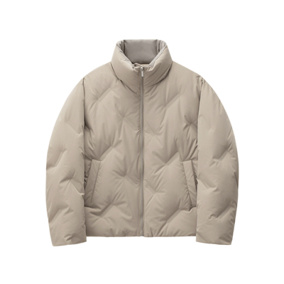 CLIMAX VISION优质鲜绒/无缝压胶立领廓形保暖羽绒服防寒外套