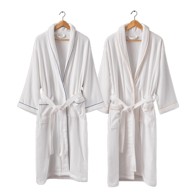 五星级毛巾料纯色吸水酒店浴袍