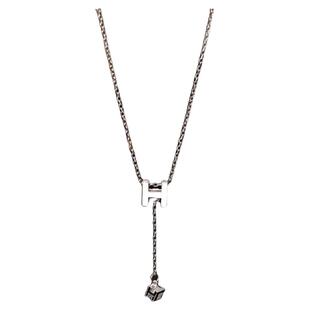 925纯银H字母项链女2026新款爆款小众轻奢设计高级感锁骨颈链饰品