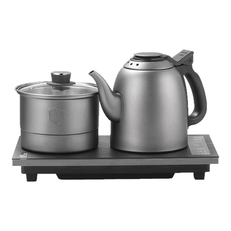纯钛全自动双上水电热烧水壶恒温新款家用茶台一体嵌入式茶具套装