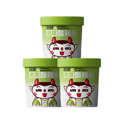 食族人贡菜酸辣粉桶装纯正红薯粉