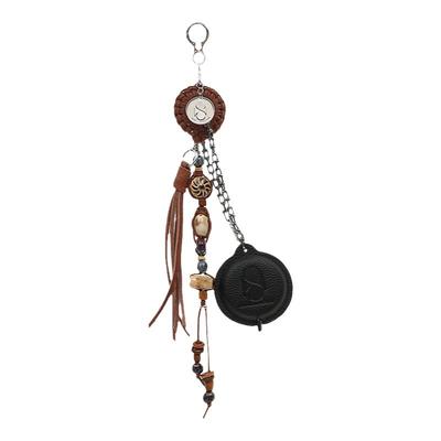 BALIANG「捌樑」 踪'Trace' 田栩宁同款麂皮珠链卷尺挂饰裤链挂坠