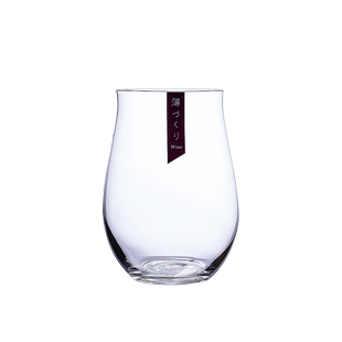 日本进口红酒杯东洋佐佐木玻璃无脚平底葡萄酒杯饮料杯木制礼盒装