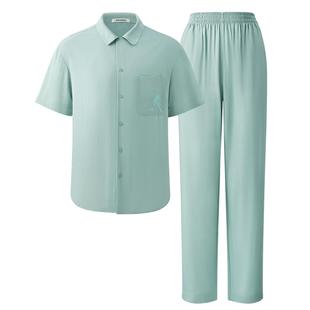 【成毅同款】有棵树情侣睡衣女2025夏季凉感防螨家居服男士睡衣QC