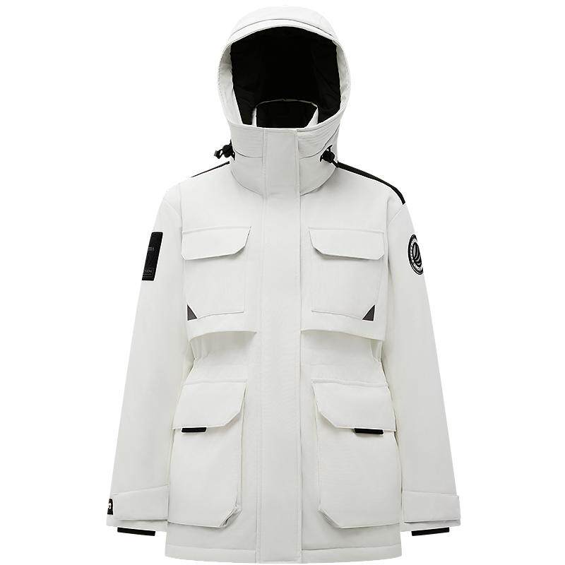 波司登极寒90鹅绒服工装收腰显瘦