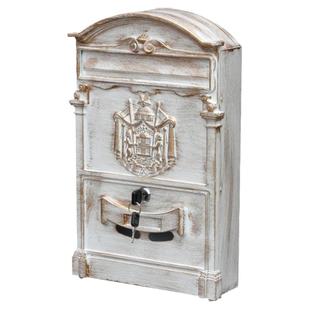 弘可定制门号欧式挂墙信箱室外防雨带锁钥匙复古别墅创意邮筒报箱