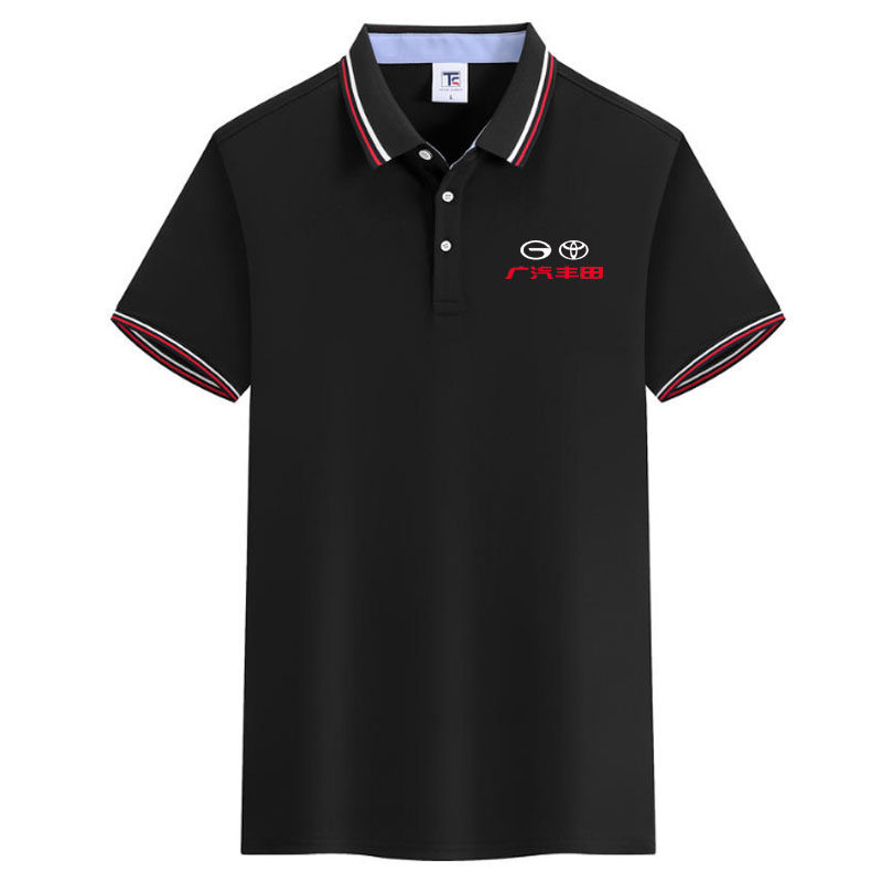 广汽丰田传祺4S店工作服POLO衫T恤短袖定制车标工装半袖印绣LOGO