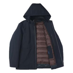 梦特娇[可拆内胆/专柜同款]白鹅绒羽绒服男冬季厚外套2DW42241550