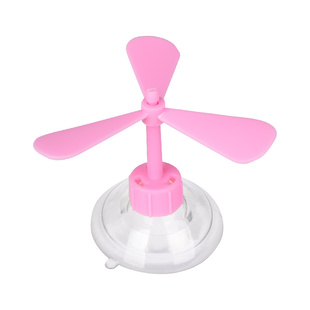 可爱竹蜻蜓头盔帽子吸盘头盔装饰品风车电动车小风扇安全帽