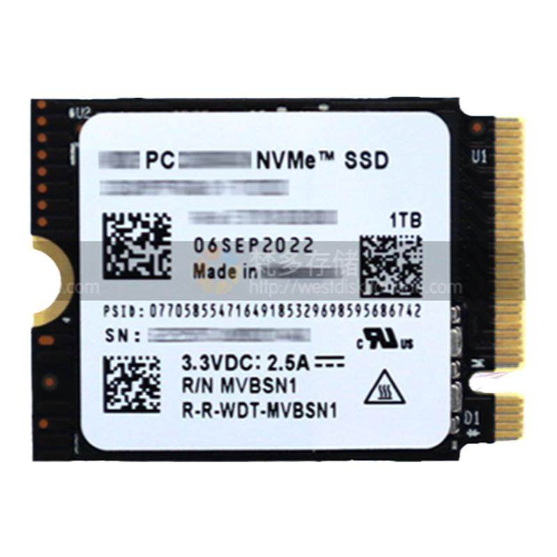 WD/西部数据SN740 M.2 nvme 2230 SteamDeck OLED&ROG扩1T/2T固态