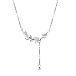 「麦穗」S999纯银项链女轻奢小众锁骨链情人节送闺蜜女友生日礼物