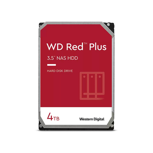 WD西部数据机械硬盘4T红盘Plus NAS硬盘专用RAID网络存储云 套装