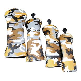 B.C.GOLF高尔夫迷彩球杆套木杆套杆头套 针织毛线1/3/5号木杆套