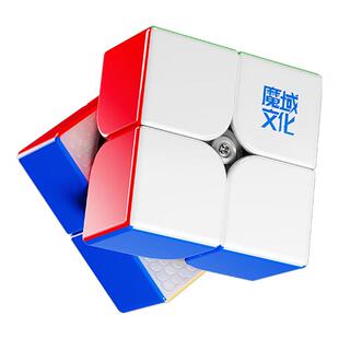魔域文化旗舰威魄V5二阶魔方益智玩具专业比赛专用磁力球轴魔衣版