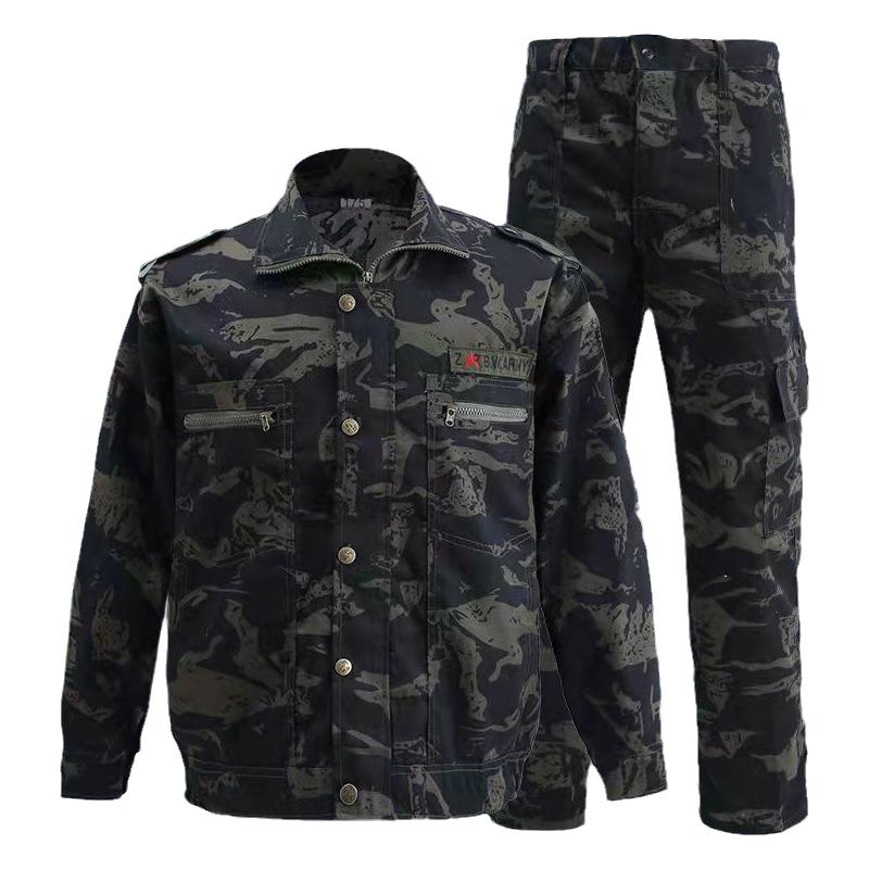 工装迷彩服套装男士劳保工作服加绒加厚军训服女耐磨单件上衣定制