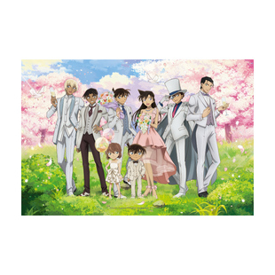 猫的天空之城1000片拼图名侦探柯南30周年樱落时节花香成人版玩具