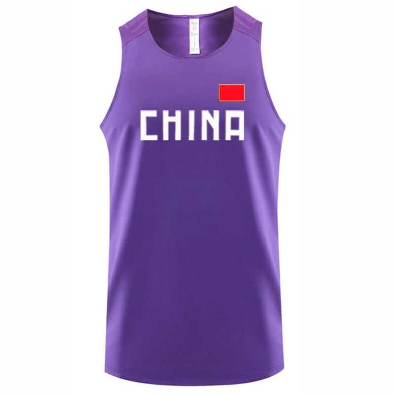 中国队田径服比赛服男女体育生训练服体考长短跑步背心省队运动服
