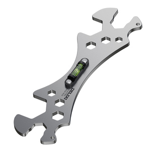 德力西多功能花洒扳手万能开口水龙头安装专用高精度水平尺小型平