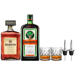 野格叛教父！帝萨诺杏仁利口酒+野格圣鹿力娇酒利口酒调酒鸡尾酒