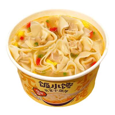 饭小馋元宝小馄饨宿舍早餐方便速食懒人即食12盒装免煮混沌泡面皮
