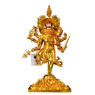 欧斯特精工铜《秽迹金刚》室内家用全鎏金《除秽迹金刚》铜像摆件