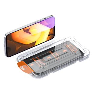 奔雀适用vivoiQOOU5钢化膜无尘仓全屏防摔手机膜iQOOU5X高清抗蓝光玻璃保护膜iQOOU5e防指纹自动除尘贴膜神器