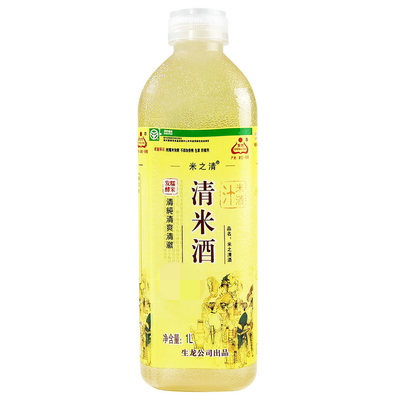 生龙清米酒1l*4瓶湖北孝感特产