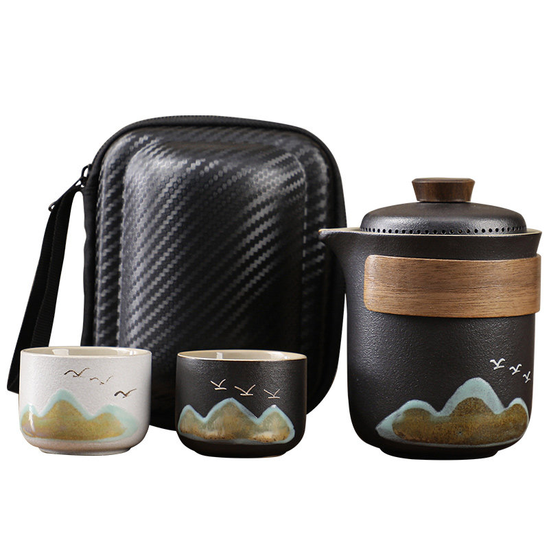 旅行茶具套装一人饮便携式户外高旅行茶具