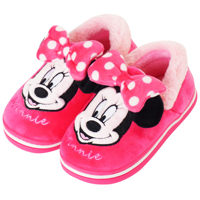 包跟迪士尼儿童棉拖鞋卡通冬季