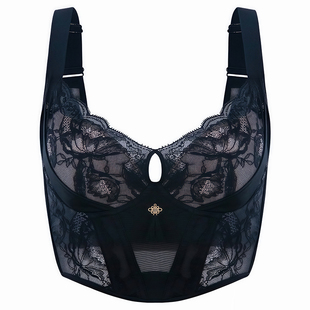 今百伦大杯内衣女收副乳调整型文胸大码上托防下垂薄加宽下摆设计