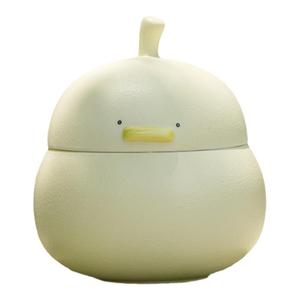 加油鸭迷你茶叶储存罐小号便携密封防潮陶瓷摆件茶罐茶仓礼品定制