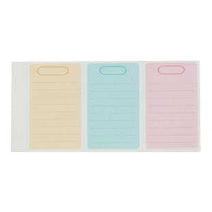 iplaybox日本小清新三联齿线可撕便签本无粘性学习环保纸大小号
