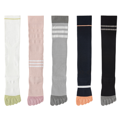 专业运动压力五指小腿袜子女夏季