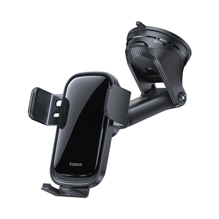 倍思太阳能电动车载手机支架2025新款导航专用汽车特斯拉支撑吸盘