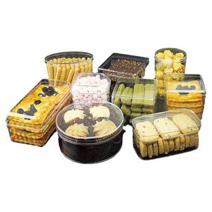 透明饼干盒正方形饼干包装盒水果蛋糕曲奇豆乳盒子提拉米苏包装盒