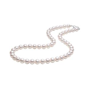 周大生珍珠项链akoya正圆强光淡水海水珠锁骨链情人节新年礼物