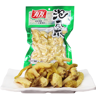 有友泡椒凤爪野山椒鸡爪鸡脚酸菜椒香即食香辣凤爪下酒菜零食小吃