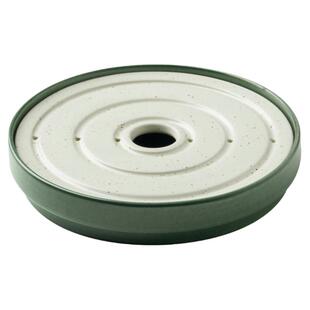 宜家国内代购 胡斯贝洛托 茶具托盘绿色陶瓷双层茶盘(只是托盘)