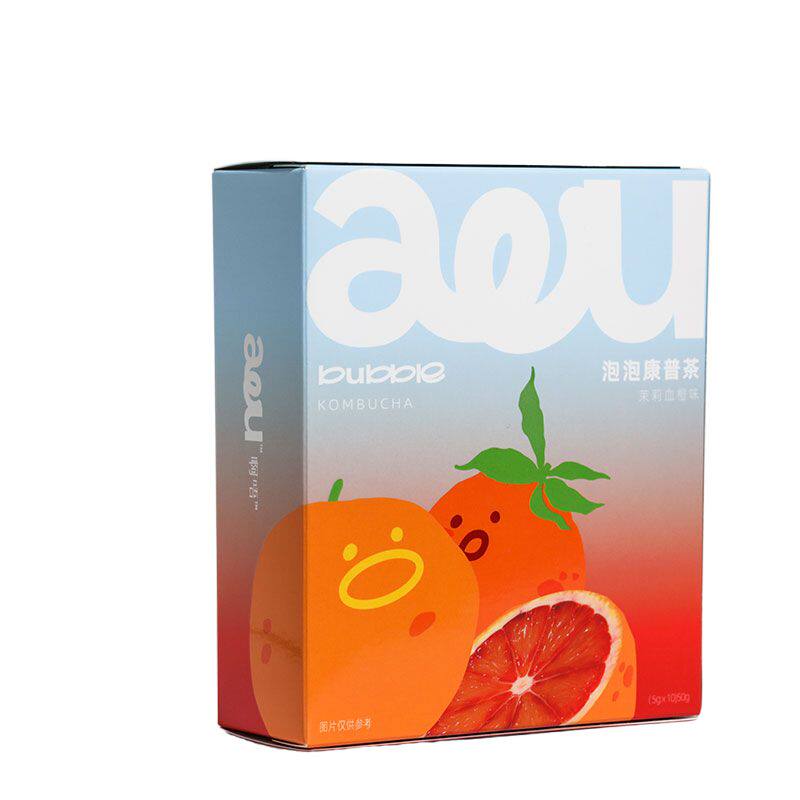 啊唔泡泡康普茶益生菌橙味果汁