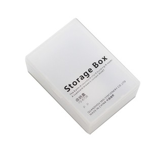 叶米铺铺简约磨砂透明PP收纳盒塑料桌面小物有盖整理盒创意文具