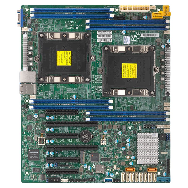 超微X11DPL-I 双路算力服务器主板3647企业级台式板至强1/2代CPU