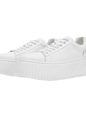 Nine West/玖熙厚底板鞋女夏季新款休闲运动饼干鞋百搭松糕鞋