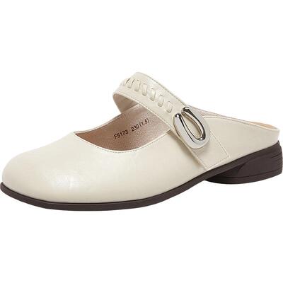 百思图2026夏季新款商场同款穆勒拖时尚简约休闲女拖鞋F5173BH6