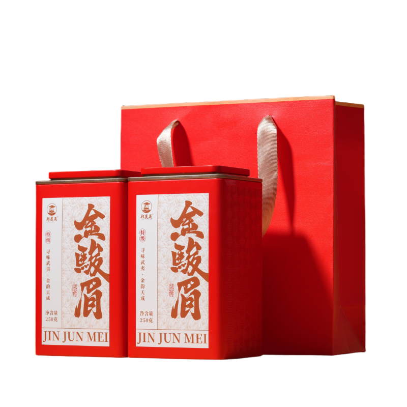 武夷山特级金骏眉250g罐装红礼袋