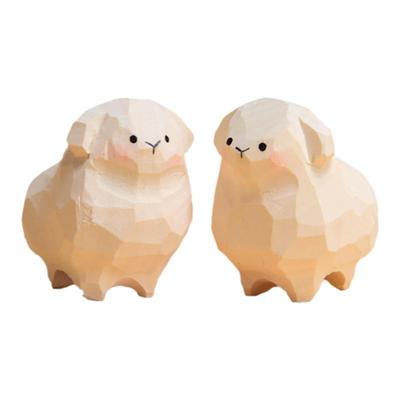 手工木雕小羊丨生肖摆件电脑桌面摆件情侣生日情人情人节礼物女生