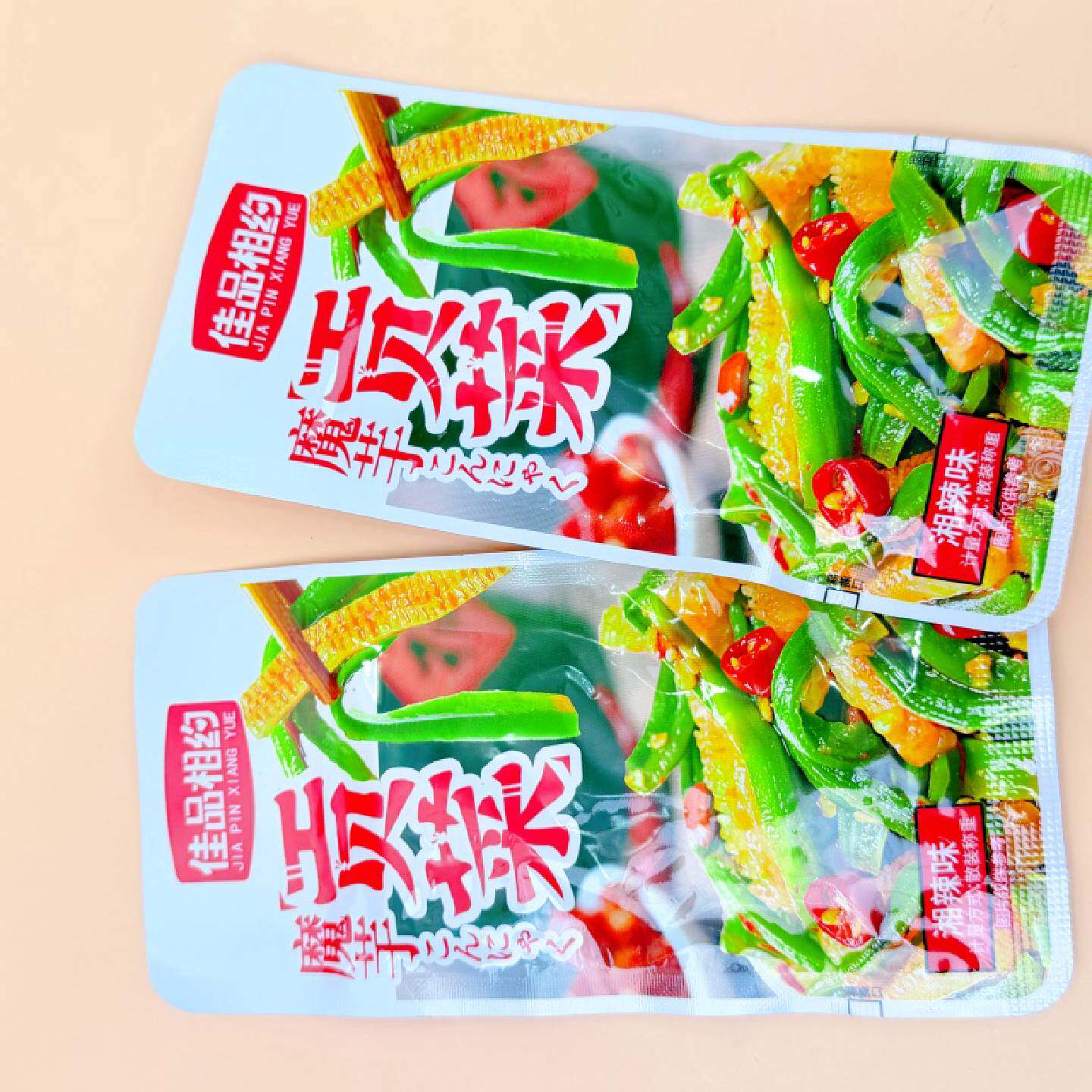 佳品相约魔芋贡菜湘辣味魔芋爽素毛肚香辣爽脆解馋追剧下饭菜零食
