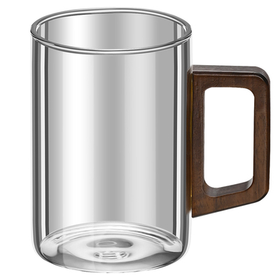 高硼硅玻璃水杯家用套装带把手